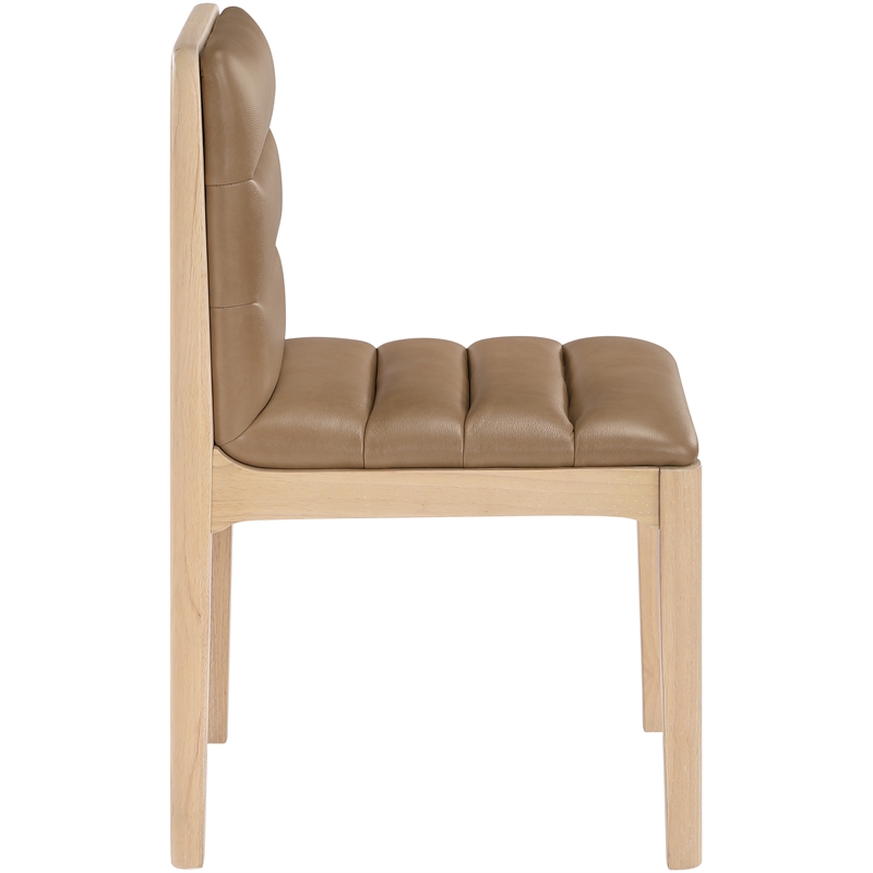 Meridian Furniture Ellis Tan Vegan Leather Dining Chair (Set of 2)