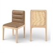 Meridian Furniture Ellis Tan Vegan Leather Dining Chair (Set of 2)