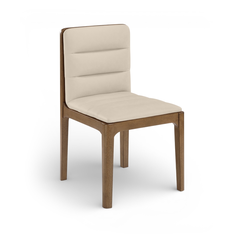 Meridian Furniture Ellis Beige Vegan Leather Dining Chair (Set of 2)