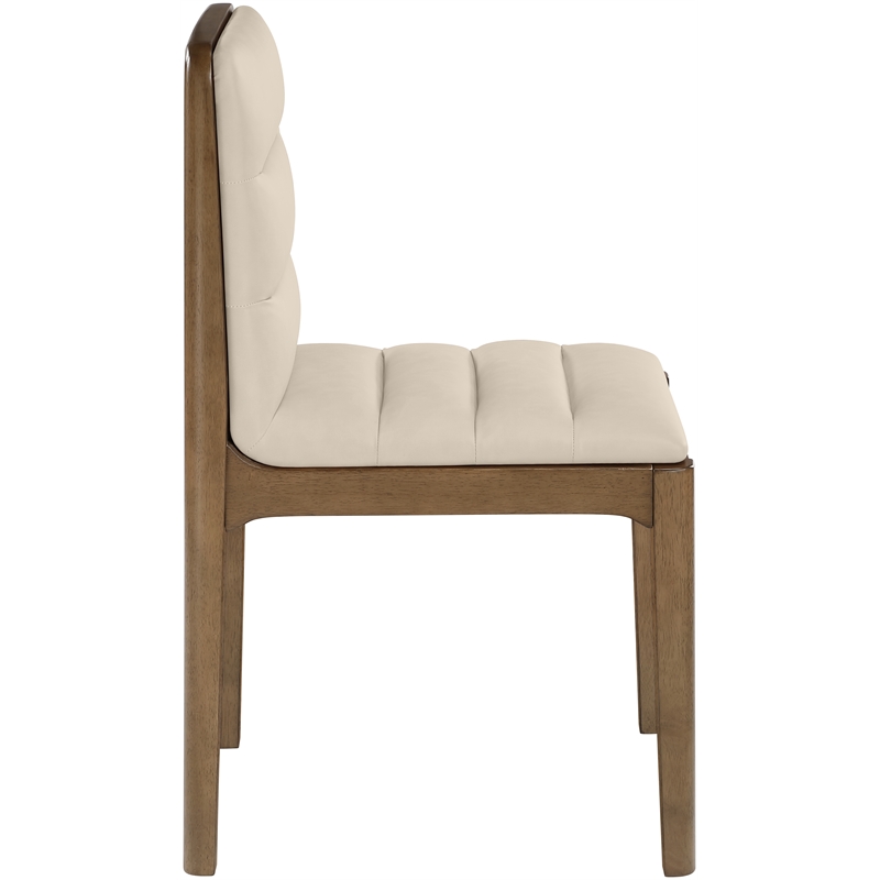 Meridian Furniture Ellis Beige Vegan Leather Dining Chair (Set of 2)