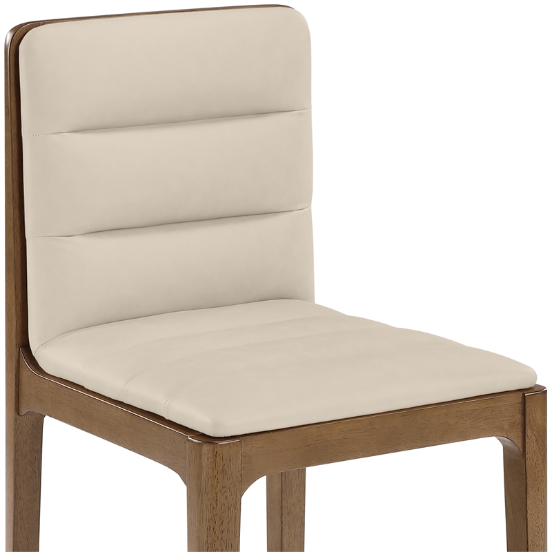 Meridian Furniture Ellis Beige Vegan Leather Dining Chair (Set of 2)