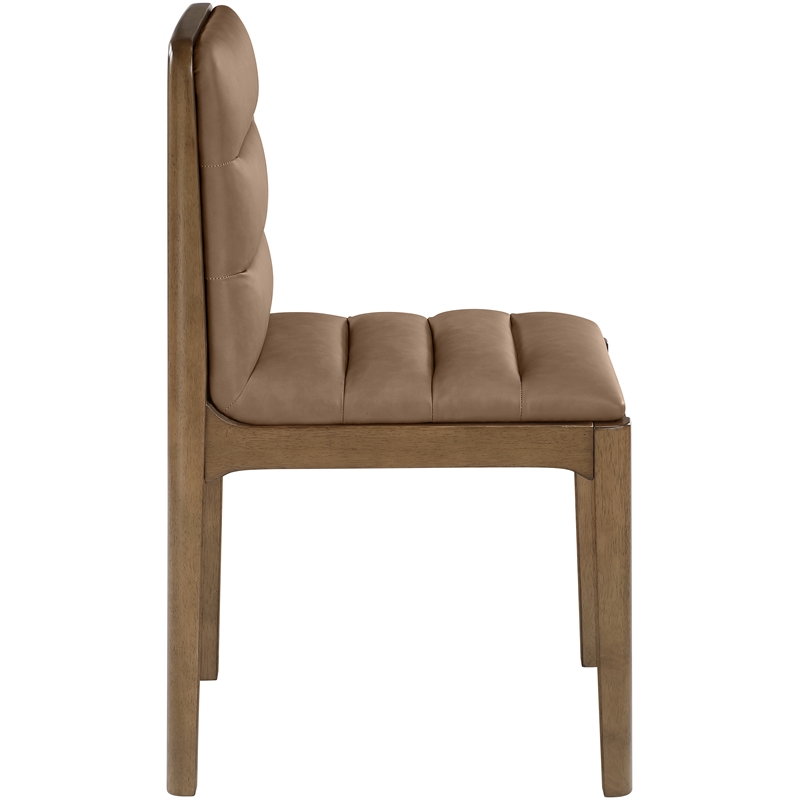 Meridian Furniture Ellis Brown Vegan Leather Dining Chair (Set of 2)