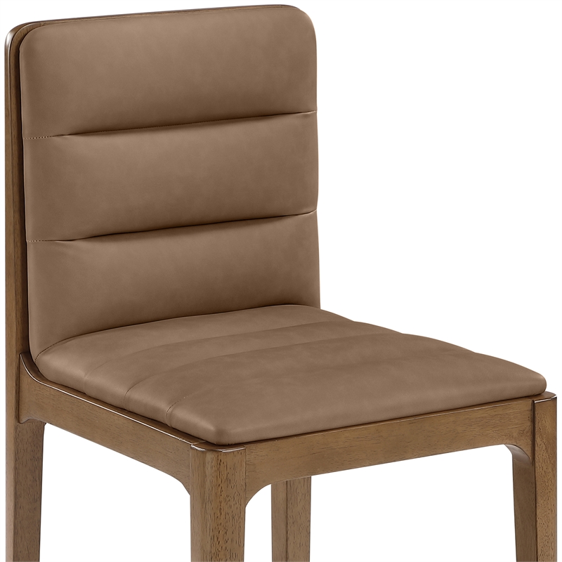 Meridian Furniture Ellis Brown Vegan Leather Dining Chair (Set of 2)