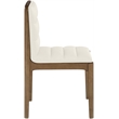 Meridian Furniture Ellis Cream Vegan Leather Dining Chair (Set of 2)