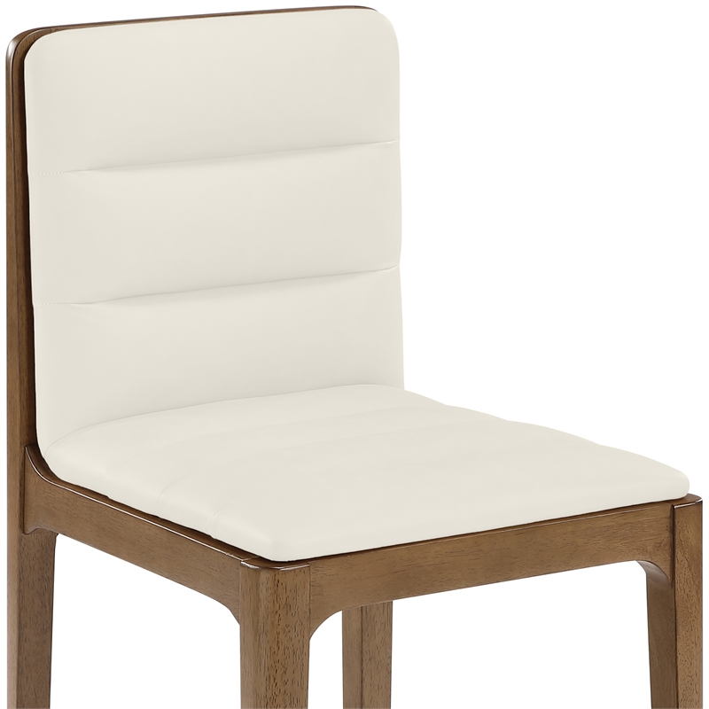 Meridian Furniture Ellis Cream Vegan Leather Dining Chair (Set of 2)