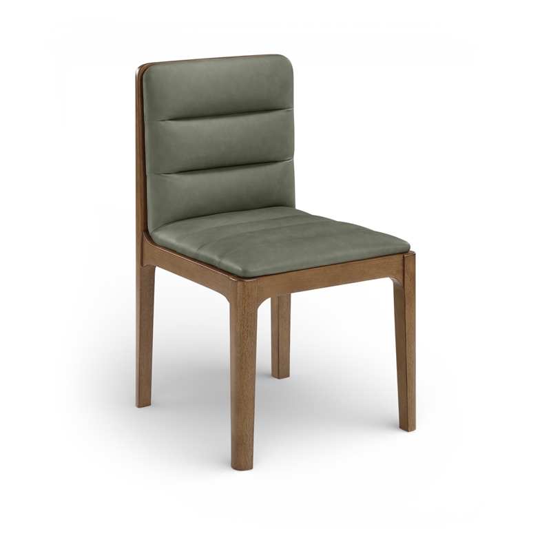 Meridian Furniture Ellis Green Vegan Leather Dining Chair (Set of 2)