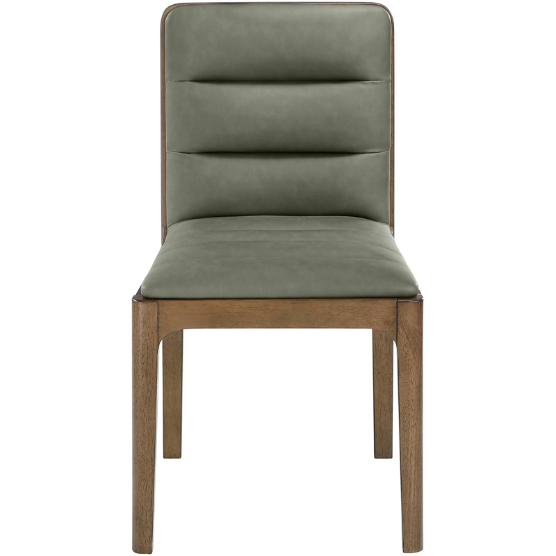 Meridian Furniture Ellis Green Vegan Leather Dining Chair (Set of 2)