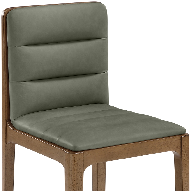 Meridian Furniture Ellis Green Vegan Leather Dining Chair (Set of 2)