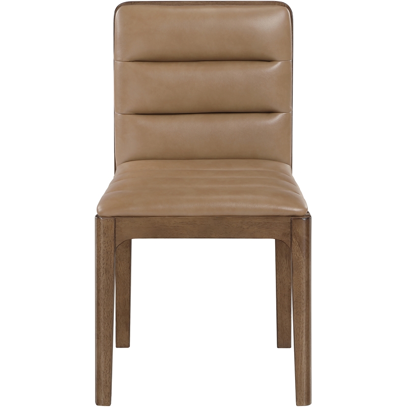 Meridian Furniture Ellis Tan Vegan Leather Dining Chair (Set of 2)