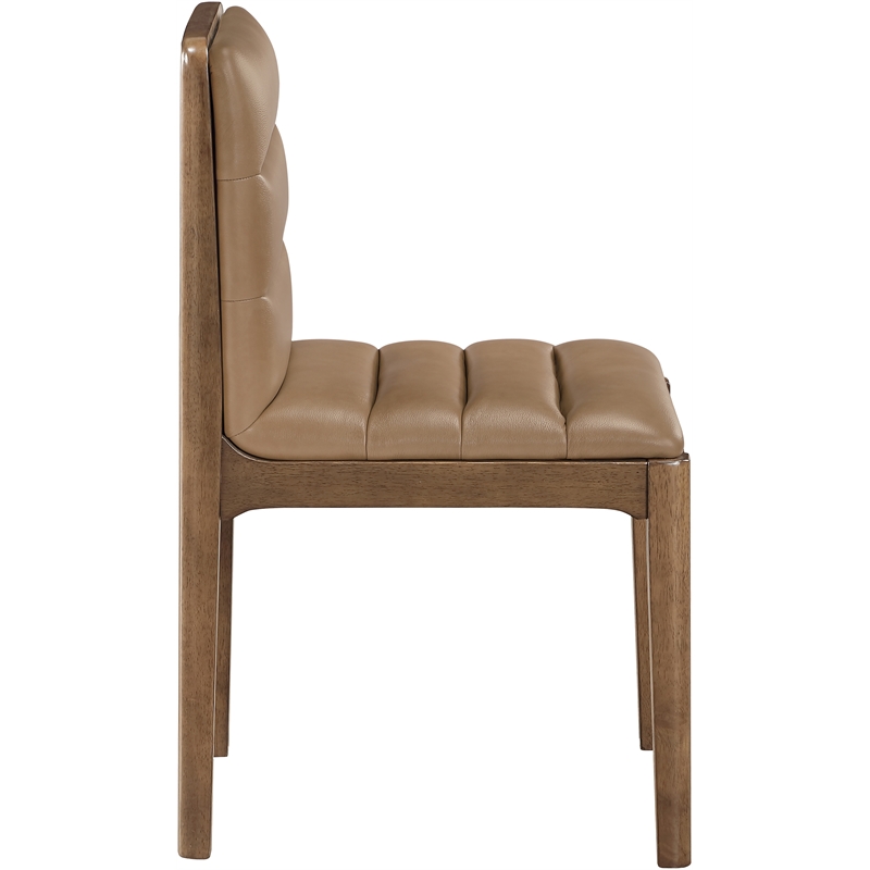 Meridian Furniture Ellis Tan Vegan Leather Dining Chair (Set of 2)