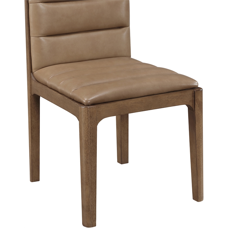 Meridian Furniture Ellis Tan Vegan Leather Dining Chair (Set of 2)