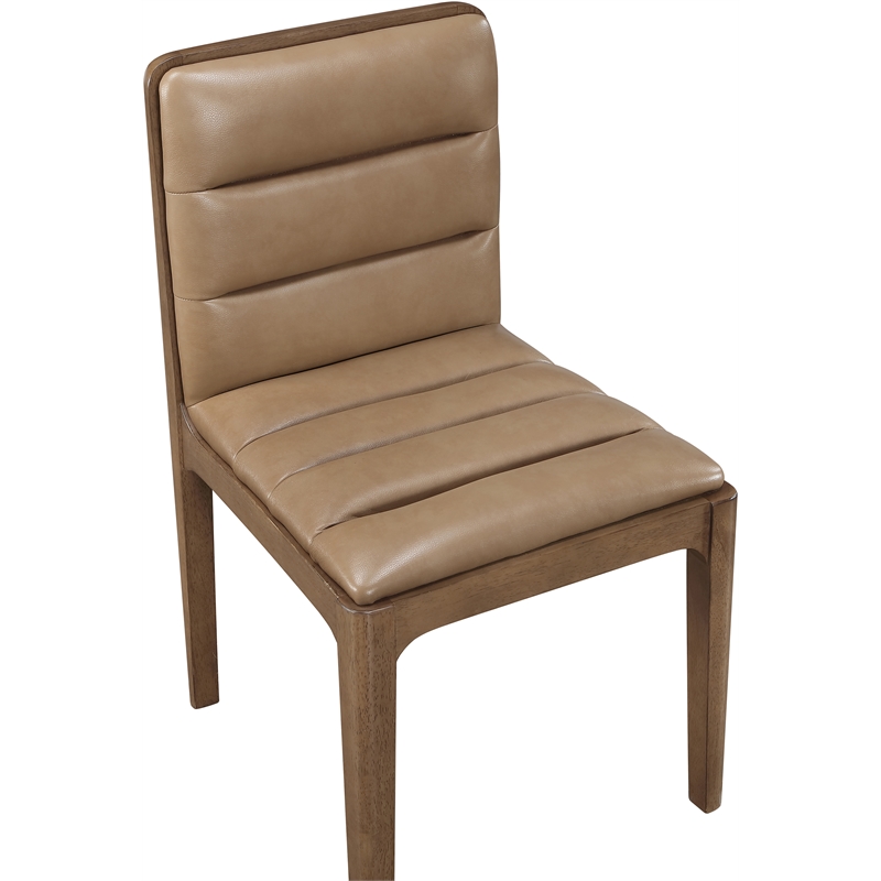 Meridian Furniture Ellis Tan Vegan Leather Dining Chair (Set of 2)