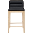 Meridian Furniture Ellis Black Vegan Leather Counter Stool (Set of 2)