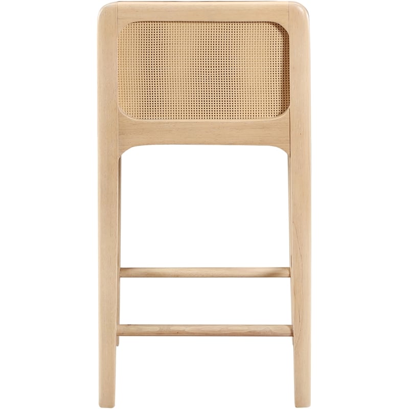 Meridian Furniture Ellis Brown Vegan Leather Counter Stool (Set of 2)