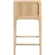 Meridian Furniture Ellis Brown Vegan Leather Counter Stool (Set of 2)