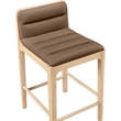Meridian Furniture Ellis Brown Vegan Leather Counter Stool (Set of 2)
