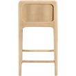 Meridian Furniture Ellis Cognac Vegan Leather Counter Stool (Set of 2)