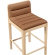Meridian Furniture Ellis Cognac Vegan Leather Counter Stool (Set of 2)