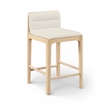 Meridian Furniture Ellis Cream Vegan Leather Counter Stool (Set of 2)