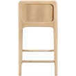 Meridian Furniture Ellis Cream Vegan Leather Counter Stool (Set of 2)