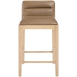 Meridian Furniture Ellis Tan Vegan Leather Counter Stool (Set of 2)