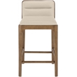 Meridian Furniture Ellis Beige Vegan Leather Counter Stool (Set of 2)