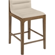 Meridian Furniture Ellis Beige Vegan Leather Counter Stool (Set of 2)