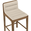 Meridian Furniture Ellis Beige Vegan Leather Counter Stool (Set of 2)