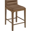 Meridian Furniture Ellis Brown Vegan Leather Counter Stool (Set of 2)