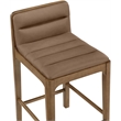 Meridian Furniture Ellis Brown Vegan Leather Counter Stool (Set of 2)