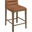 Meridian Furniture Ellis Cognac Vegan Leather Counter Stool (Set of 2)