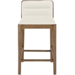 Meridian Furniture Ellis Cream Vegan Leather Counter Stool (Set of 2)