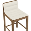 Meridian Furniture Ellis Cream Vegan Leather Counter Stool (Set of 2)