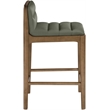 Meridian Furniture Ellis Green Vegan Leather Counter Stool (Set of 2)
