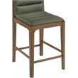 Meridian Furniture Ellis Green Vegan Leather Counter Stool (Set of 2)