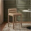 Meridian Furniture Ellis Tan Vegan Leather Counter Stool (Set of 2)