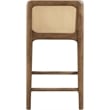 Meridian Furniture Ellis Tan Vegan Leather Counter Stool (Set of 2)