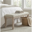 Meridian Furniture Ananda Beige Fabric Upholstered Bench