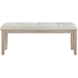 Meridian Furniture Ananda Beige Fabric Upholstered Bench