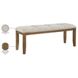 Meridian Furniture Ananda Beige Fabric Upholstered Bench