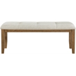Meridian Furniture Ananda Beige Fabric Upholstered Bench