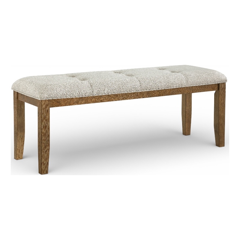 Meridian Furniture Ananda Beige Fabric Upholstered Bench