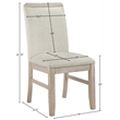 Meridian Furniture Ananda Beige Fabric Upholstered Dining Chair (Set of 2)