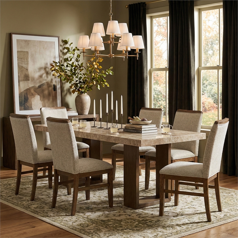 Meridian Furniture Ananda Beige Fabric Upholstered Dining Chair (Set of 2)