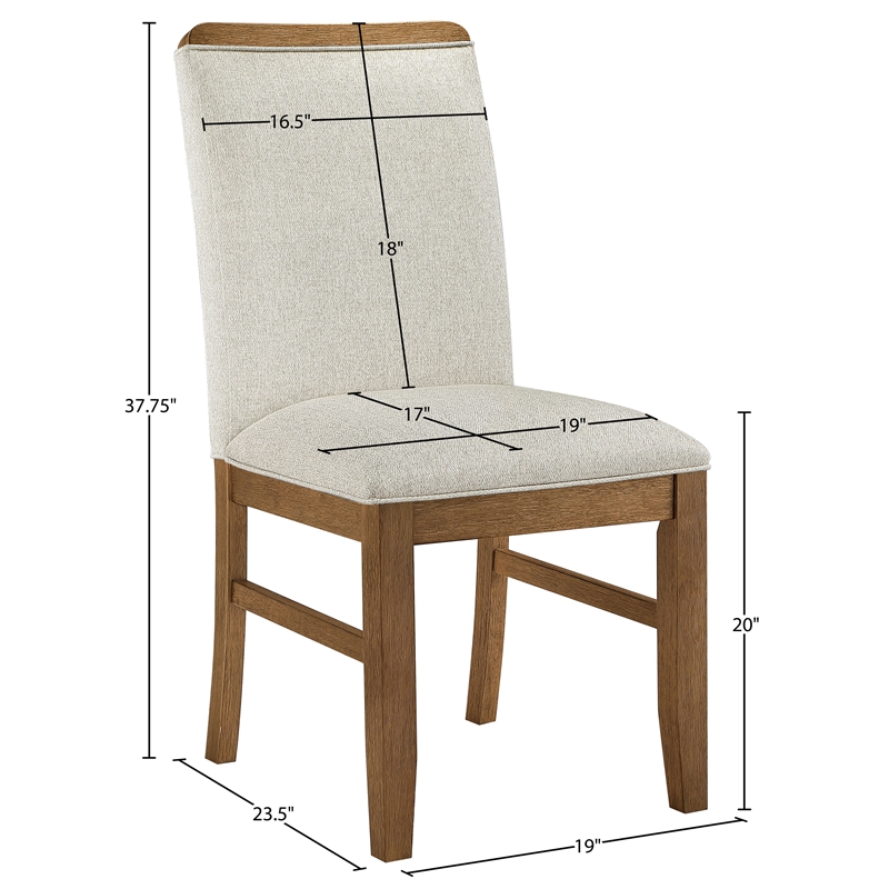Meridian Furniture Ananda Beige Fabric Upholstered Dining Chair (Set of 2)