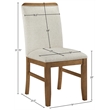 Meridian Furniture Ananda Beige Fabric Upholstered Dining Chair (Set of 2)