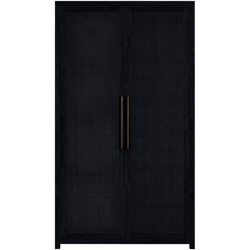 Meridian Furniture Vana Black Solid Wood Storage Cabinet