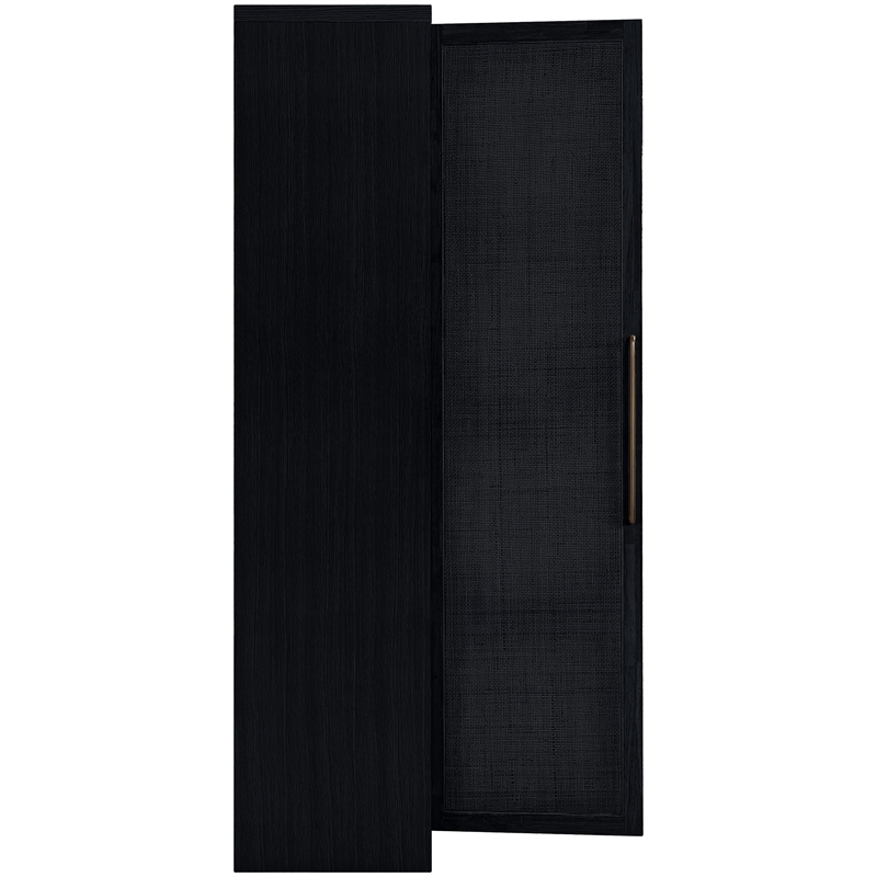 Meridian Furniture Vana Black Solid Wood Storage Cabinet