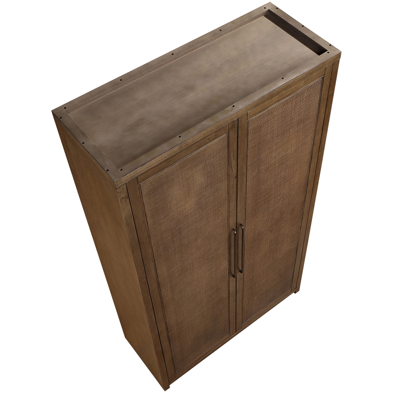 Meridian Furniture Vana Brown Solid Wood Storage Cabinet