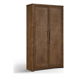 Meridian Furniture Vana Brown Solid Wood Storage Cabinet
